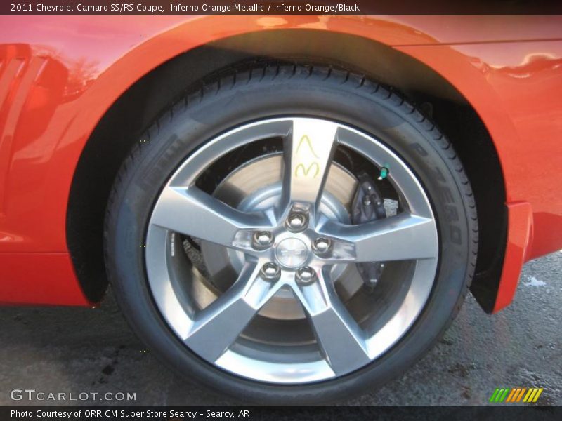 Inferno Orange Metallic / Inferno Orange/Black 2011 Chevrolet Camaro SS/RS Coupe