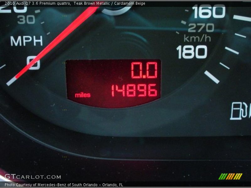 Teak Brown Metallic / Cardamom Beige 2010 Audi Q7 3.6 Premium quattro