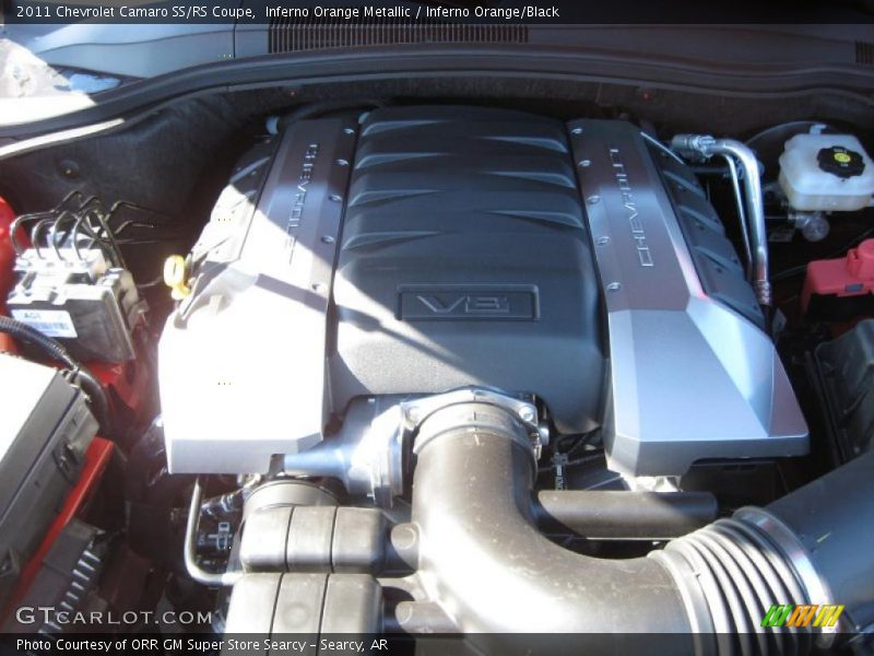 Inferno Orange Metallic / Inferno Orange/Black 2011 Chevrolet Camaro SS/RS Coupe