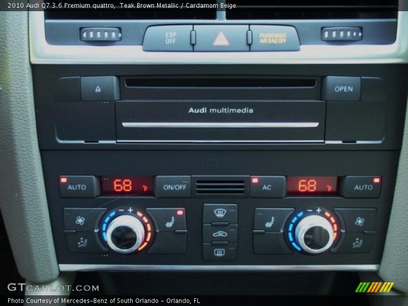 Controls of 2010 Q7 3.6 Premium quattro