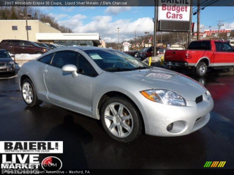 Liquid Silver Metallic / Dark Charcoal 2007 Mitsubishi Eclipse SE Coupe