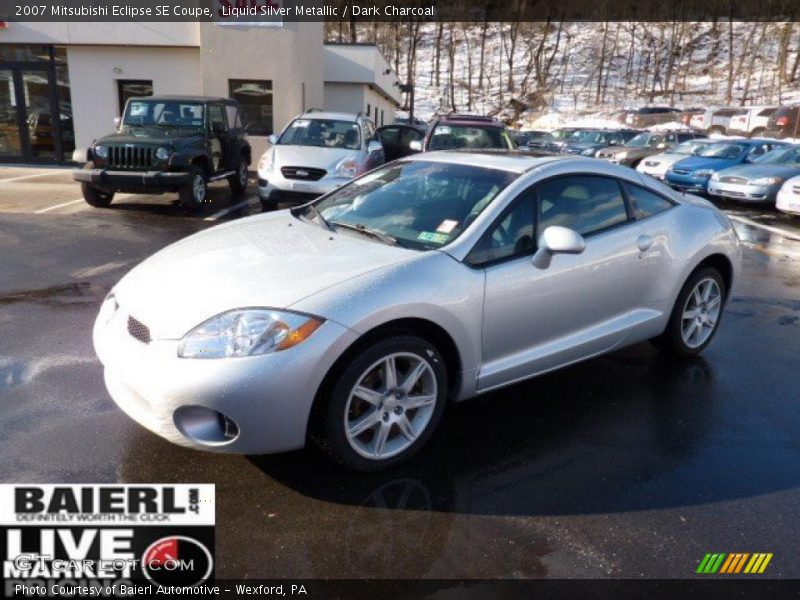 Liquid Silver Metallic / Dark Charcoal 2007 Mitsubishi Eclipse SE Coupe