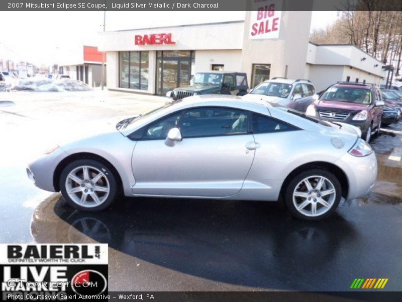 Liquid Silver Metallic / Dark Charcoal 2007 Mitsubishi Eclipse SE Coupe