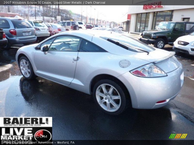 Liquid Silver Metallic / Dark Charcoal 2007 Mitsubishi Eclipse SE Coupe