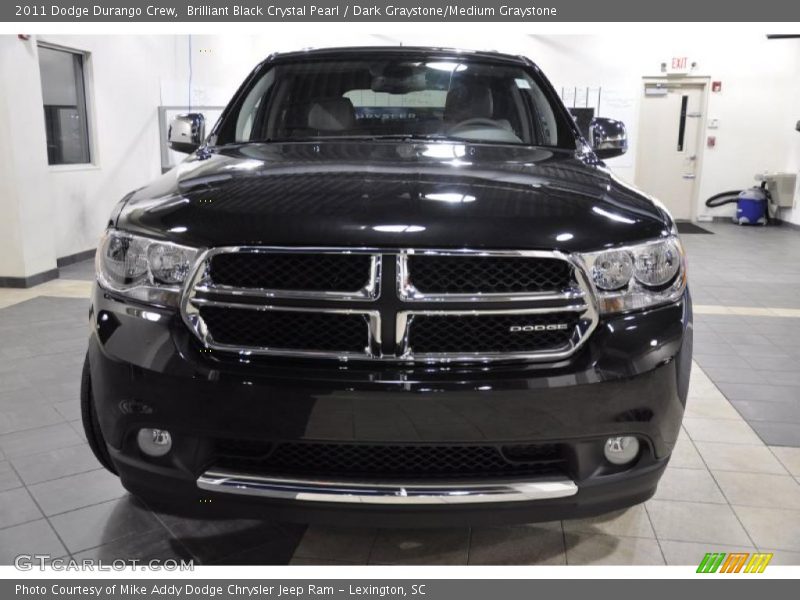Brilliant Black Crystal Pearl / Dark Graystone/Medium Graystone 2011 Dodge Durango Crew