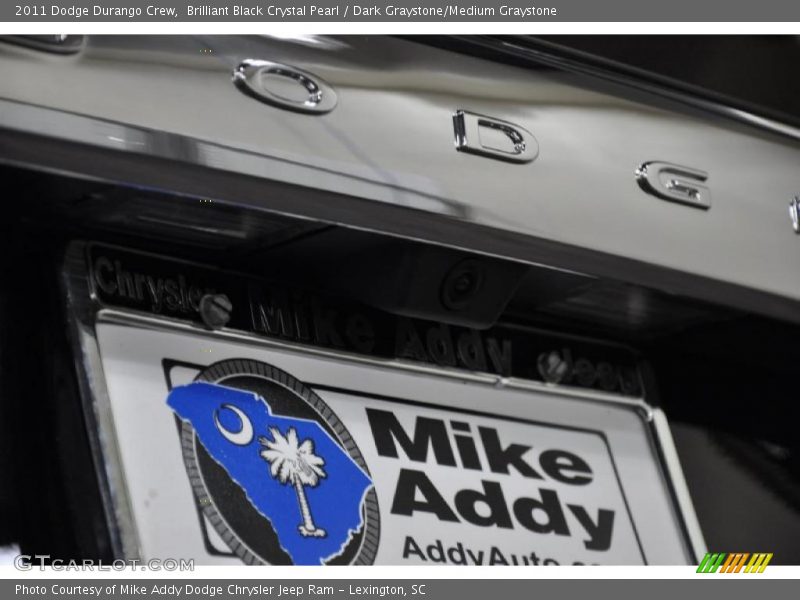 Brilliant Black Crystal Pearl / Dark Graystone/Medium Graystone 2011 Dodge Durango Crew