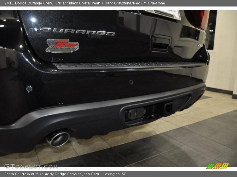 Brilliant Black Crystal Pearl / Dark Graystone/Medium Graystone 2011 Dodge Durango Crew