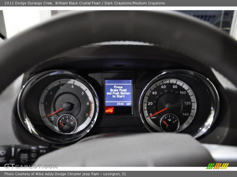 Brilliant Black Crystal Pearl / Dark Graystone/Medium Graystone 2011 Dodge Durango Crew