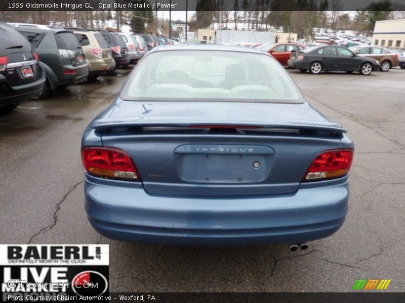 Opal Blue Metallic / Pewter 1999 Oldsmobile Intrigue GL