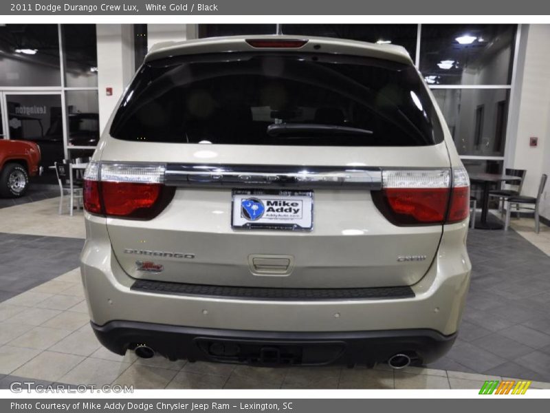 White Gold / Black 2011 Dodge Durango Crew Lux