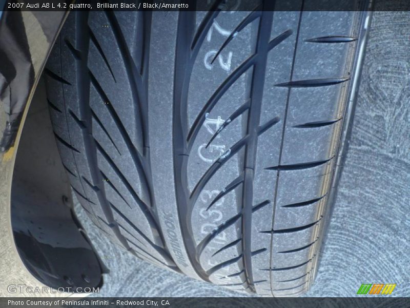 Brilliant Black / Black/Amaretto 2007 Audi A8 L 4.2 quattro