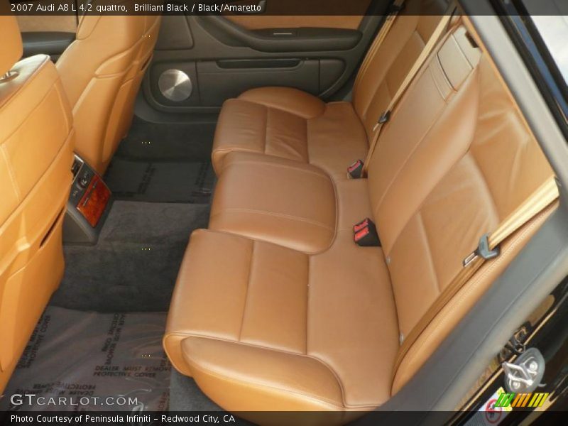 Brilliant Black / Black/Amaretto 2007 Audi A8 L 4.2 quattro