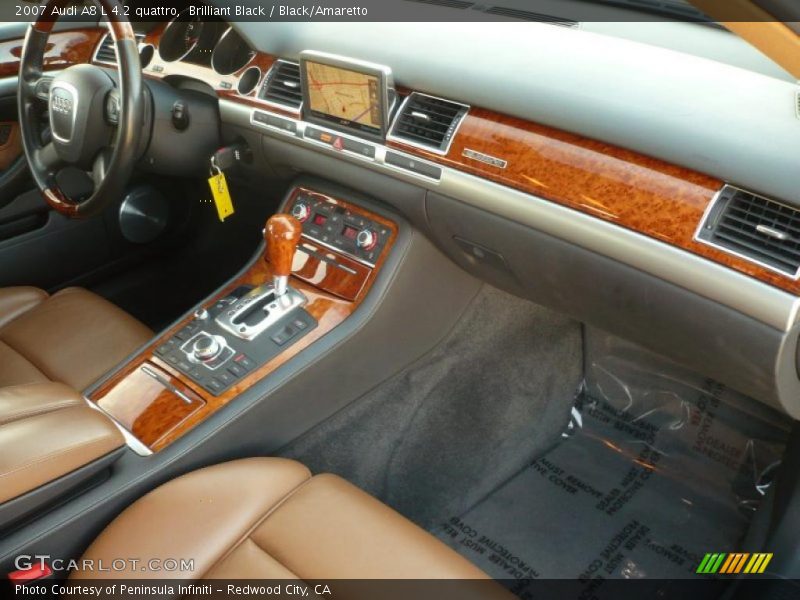 Brilliant Black / Black/Amaretto 2007 Audi A8 L 4.2 quattro
