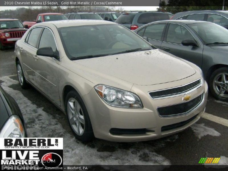 Gold Mist Metallic / Cocoa/Cashmere 2010 Chevrolet Malibu LS Sedan