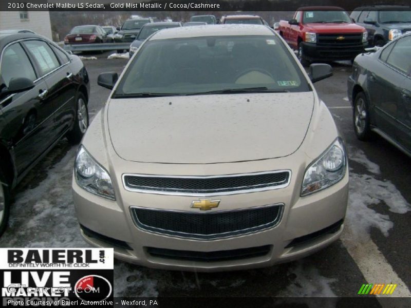 Gold Mist Metallic / Cocoa/Cashmere 2010 Chevrolet Malibu LS Sedan