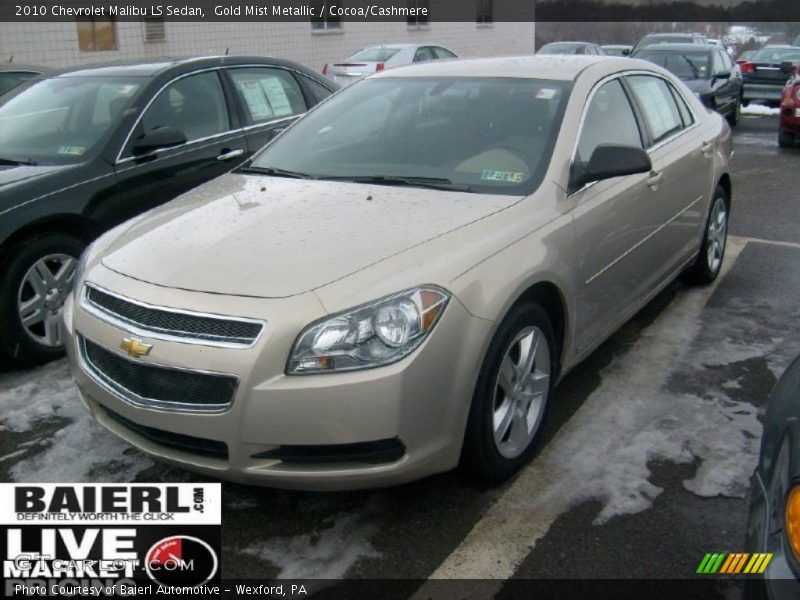 Gold Mist Metallic / Cocoa/Cashmere 2010 Chevrolet Malibu LS Sedan