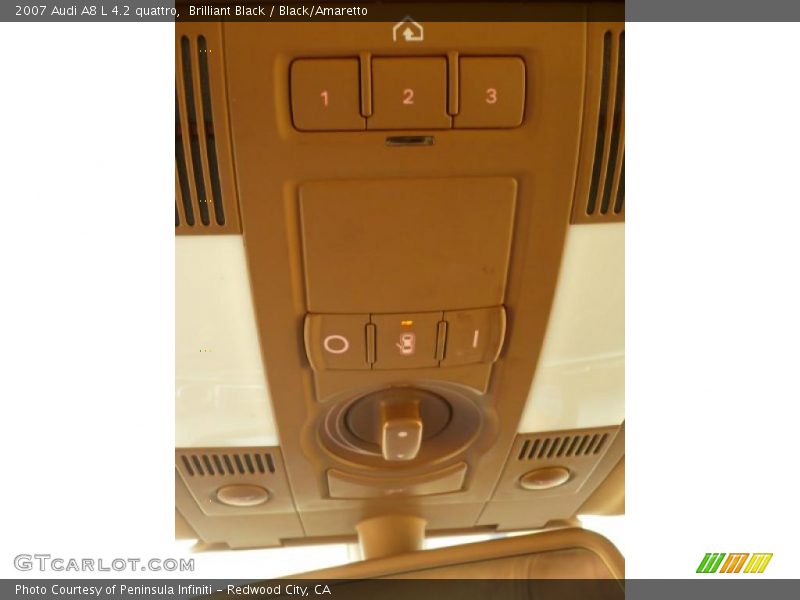 Brilliant Black / Black/Amaretto 2007 Audi A8 L 4.2 quattro