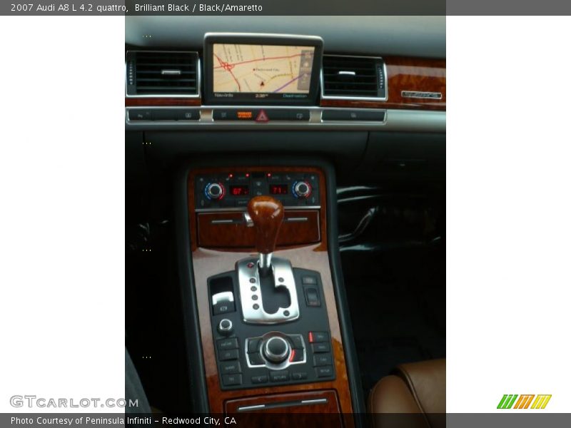 Brilliant Black / Black/Amaretto 2007 Audi A8 L 4.2 quattro