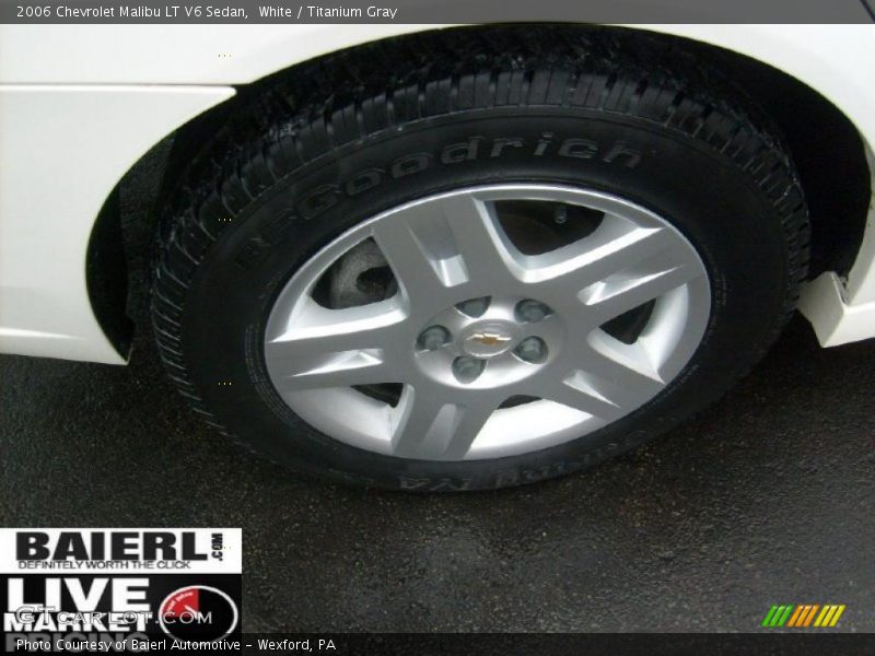 White / Titanium Gray 2006 Chevrolet Malibu LT V6 Sedan