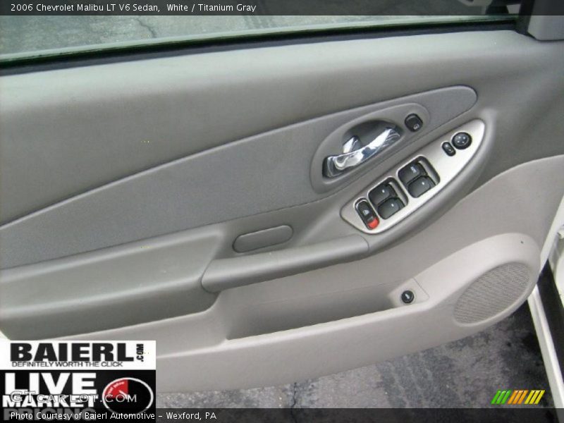 White / Titanium Gray 2006 Chevrolet Malibu LT V6 Sedan