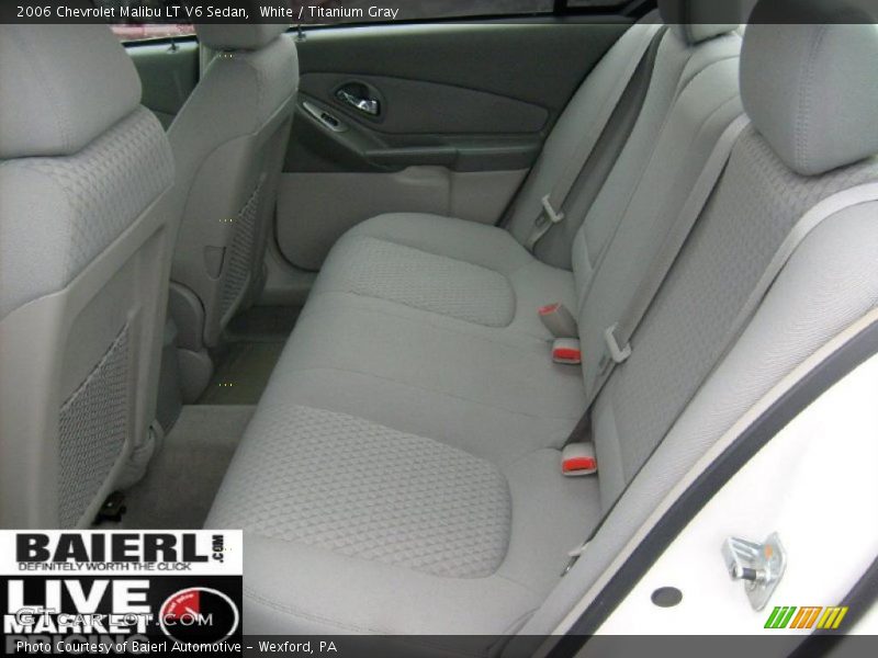 White / Titanium Gray 2006 Chevrolet Malibu LT V6 Sedan