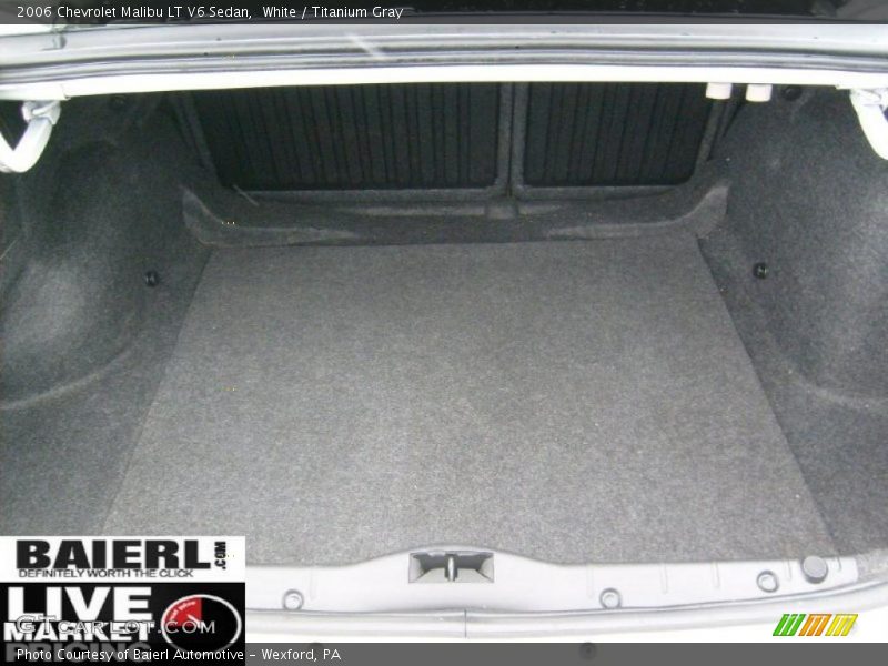 White / Titanium Gray 2006 Chevrolet Malibu LT V6 Sedan