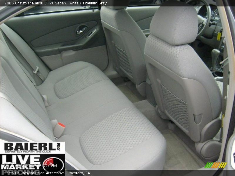 White / Titanium Gray 2006 Chevrolet Malibu LT V6 Sedan