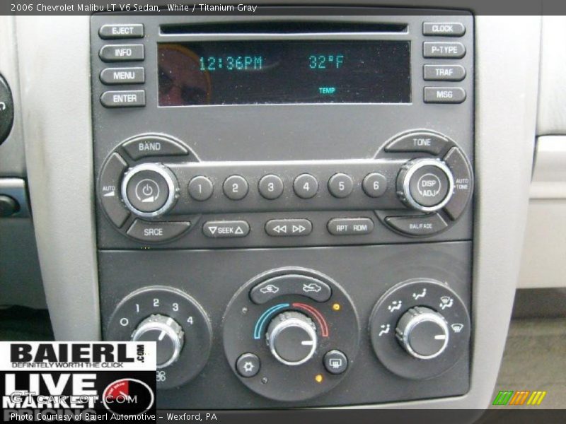 White / Titanium Gray 2006 Chevrolet Malibu LT V6 Sedan