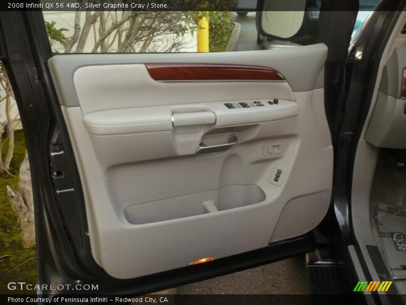 Silver Graphite Gray / Stone 2008 Infiniti QX 56 4WD