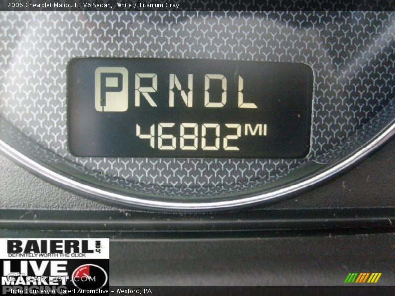 White / Titanium Gray 2006 Chevrolet Malibu LT V6 Sedan