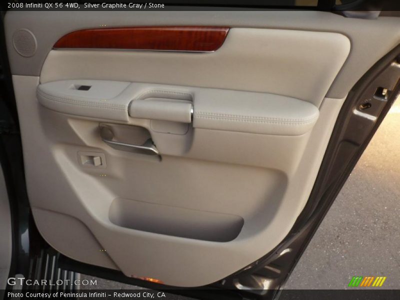 Silver Graphite Gray / Stone 2008 Infiniti QX 56 4WD