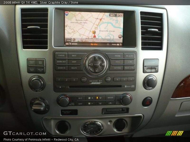 Silver Graphite Gray / Stone 2008 Infiniti QX 56 4WD