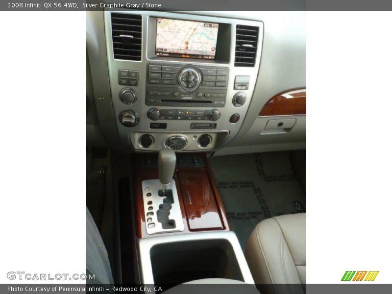 Silver Graphite Gray / Stone 2008 Infiniti QX 56 4WD