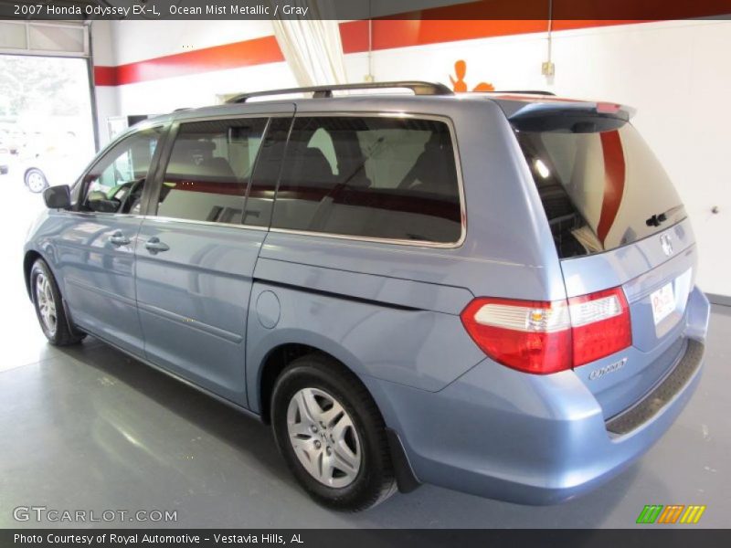 Ocean Mist Metallic / Gray 2007 Honda Odyssey EX-L