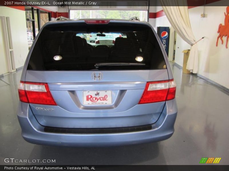 Ocean Mist Metallic / Gray 2007 Honda Odyssey EX-L