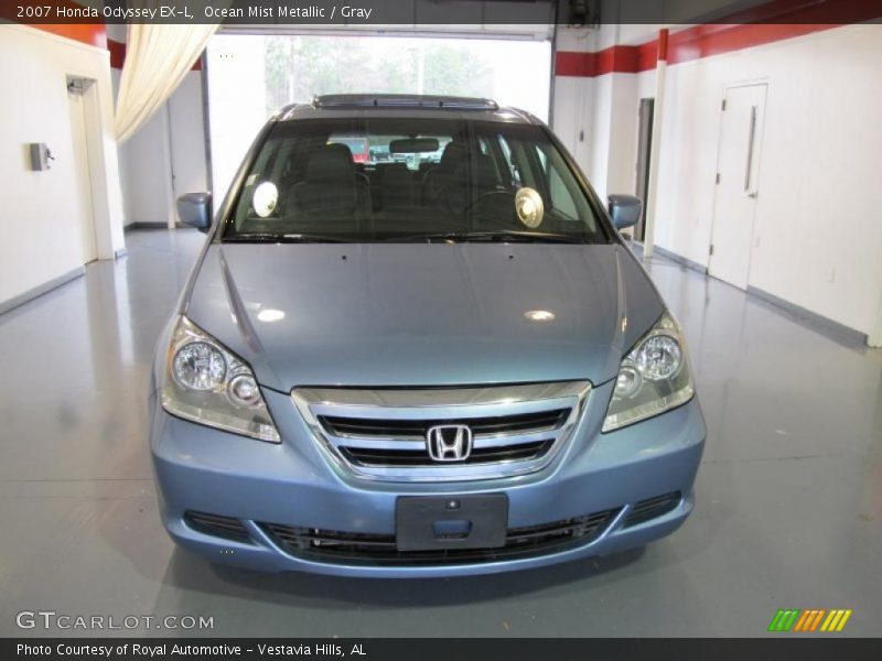 Ocean Mist Metallic / Gray 2007 Honda Odyssey EX-L