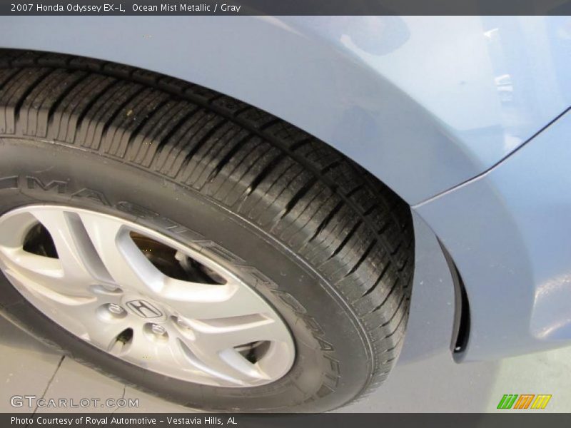 Ocean Mist Metallic / Gray 2007 Honda Odyssey EX-L
