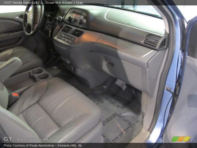 Ocean Mist Metallic / Gray 2007 Honda Odyssey EX-L
