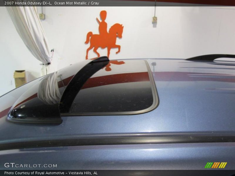 Ocean Mist Metallic / Gray 2007 Honda Odyssey EX-L