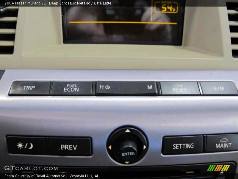 Deep Bordeaux Metallic / Cafe Latte 2004 Nissan Murano SE