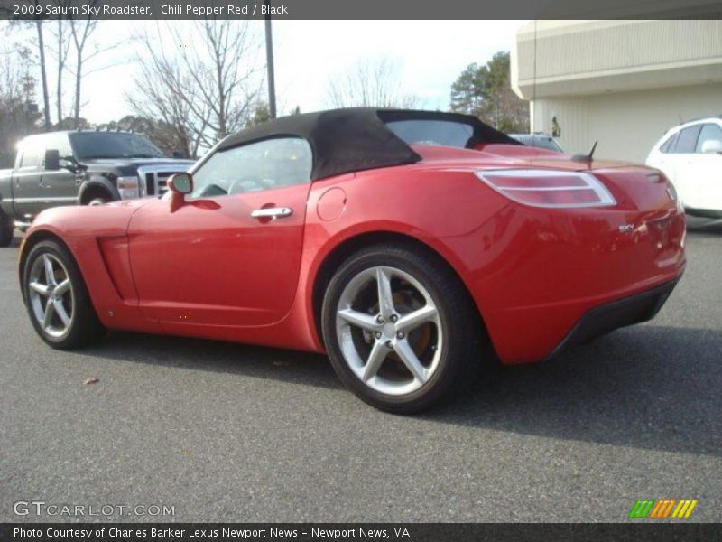 Chili Pepper Red / Black 2009 Saturn Sky Roadster