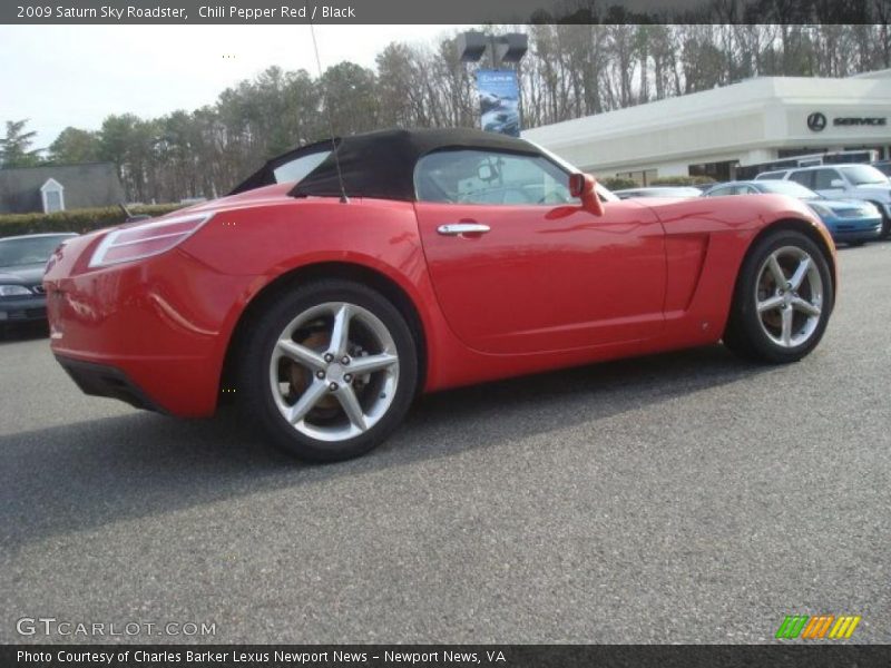 Chili Pepper Red / Black 2009 Saturn Sky Roadster