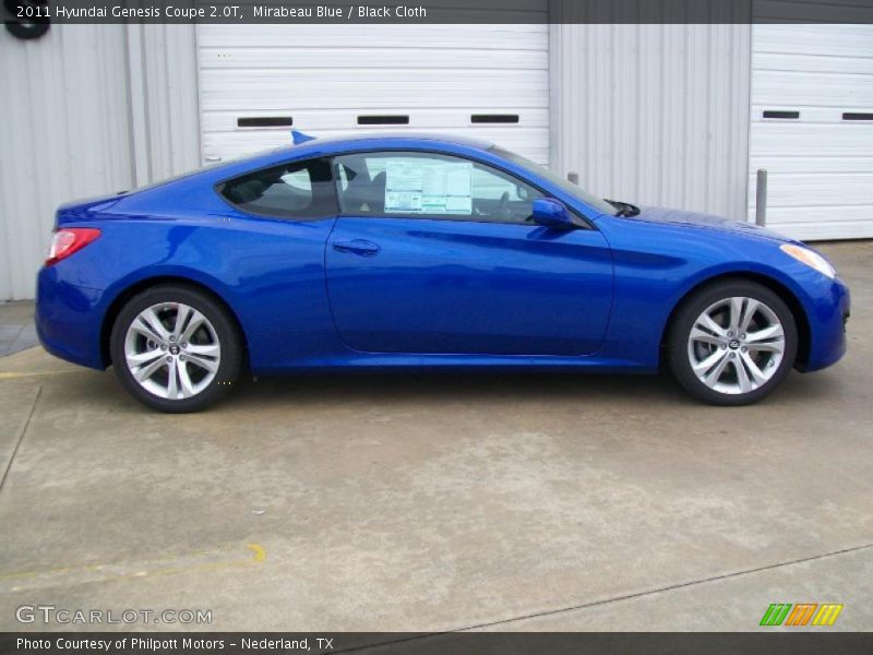  2011 Genesis Coupe 2.0T Mirabeau Blue