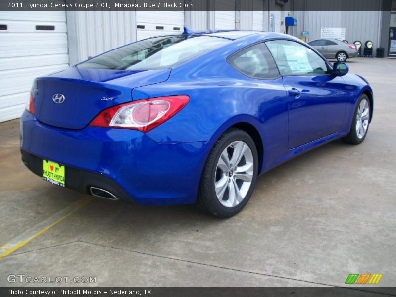  2011 Genesis Coupe 2.0T Mirabeau Blue