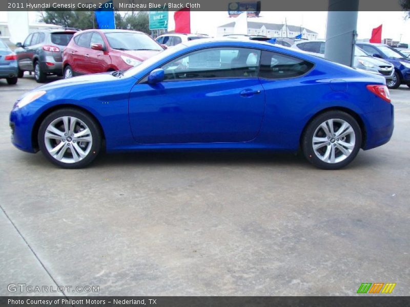  2011 Genesis Coupe 2.0T Mirabeau Blue