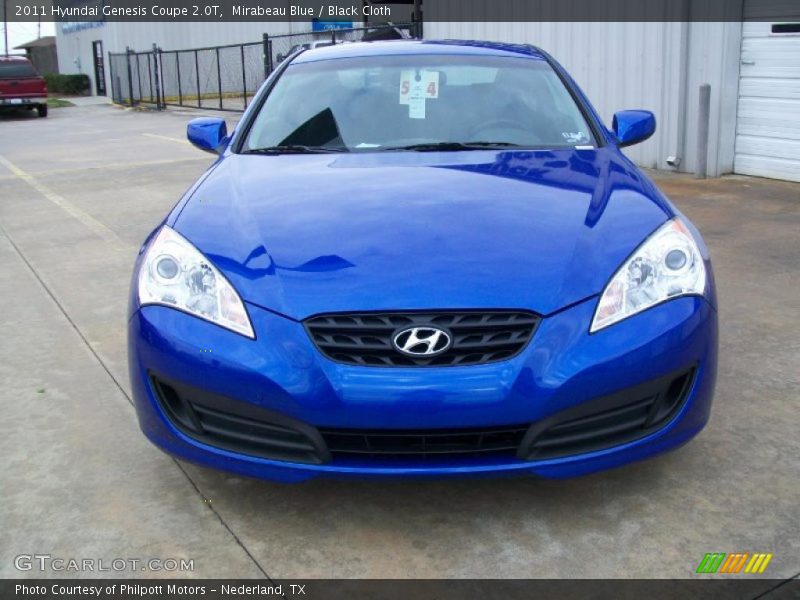 Mirabeau Blue / Black Cloth 2011 Hyundai Genesis Coupe 2.0T
