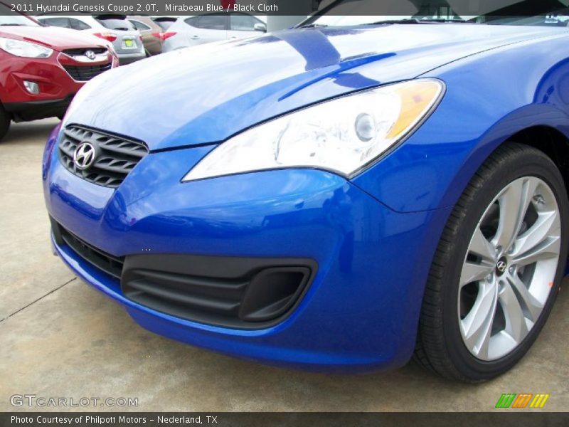 Mirabeau Blue / Black Cloth 2011 Hyundai Genesis Coupe 2.0T