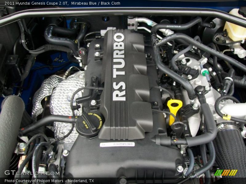  2011 Genesis Coupe 2.0T Engine - 2.0 Liter Turbocharged DOHC 16-Valve CVVT 4 Cylinder