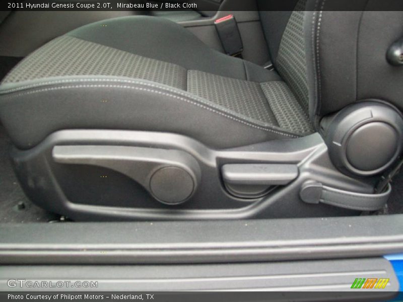 Mirabeau Blue / Black Cloth 2011 Hyundai Genesis Coupe 2.0T