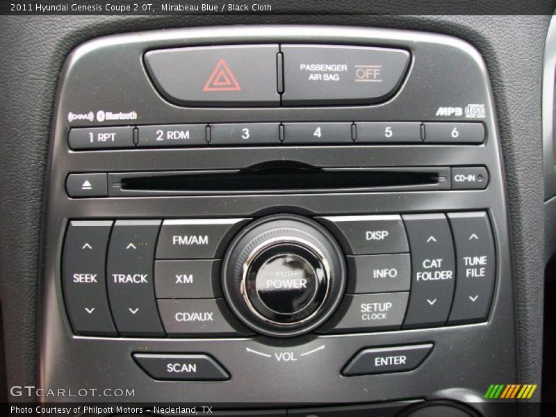 Controls of 2011 Genesis Coupe 2.0T